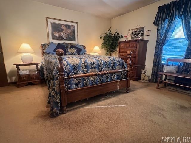 bedroom with carpet flooring