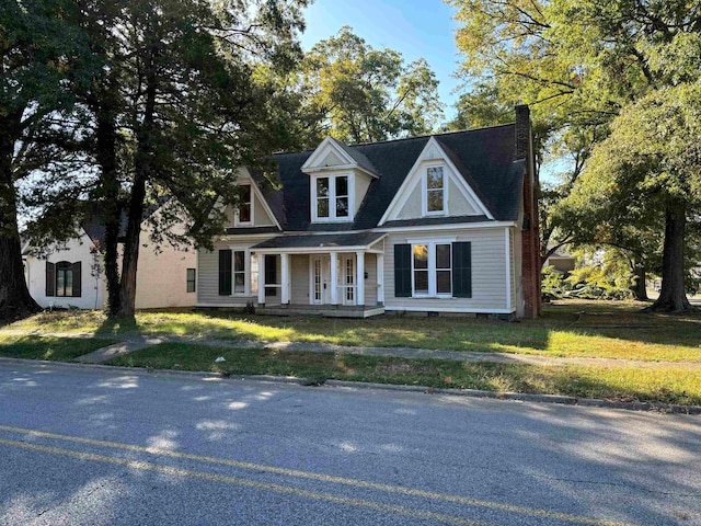 view of front of home featuring a porch