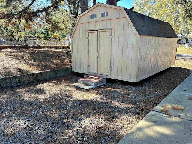 view of outbuilding