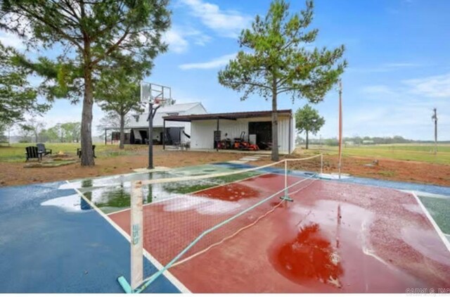 view of basketball court featuring community basketball court