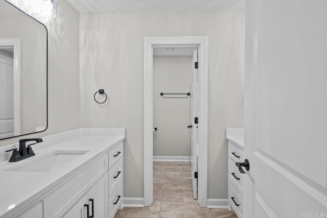 bathroom with vanity