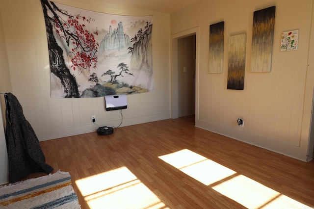 empty room featuring light hardwood / wood-style floors