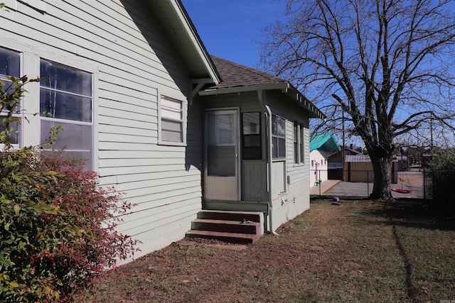 view of side of property