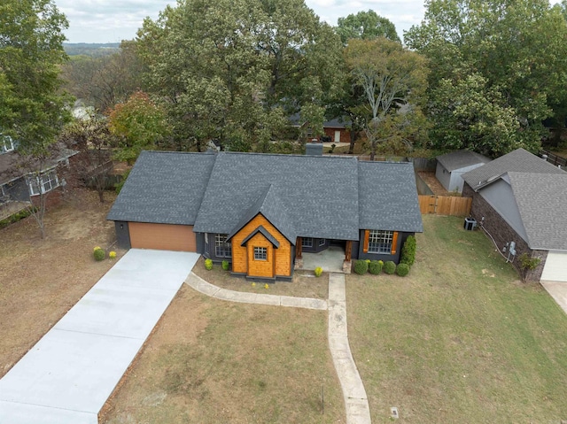 birds eye view of property