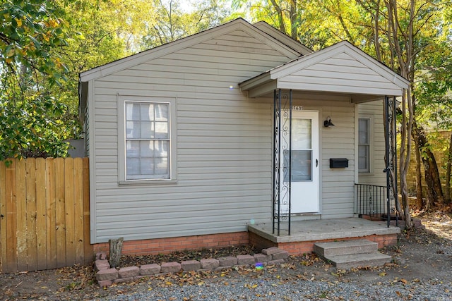 view of front of property