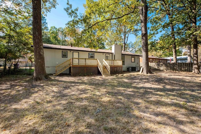 view of rear view of property