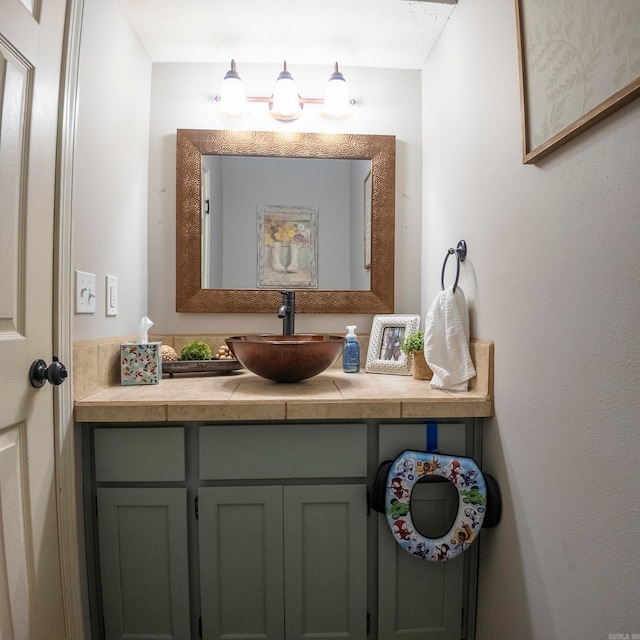 bathroom with vanity