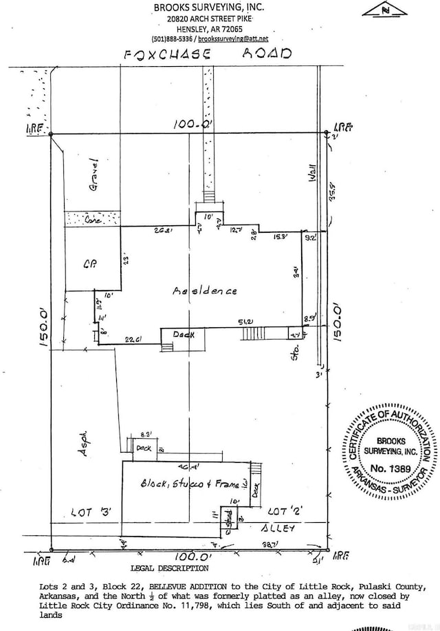 7905 Foxchase, Little Rock AR, 72227 land for sale