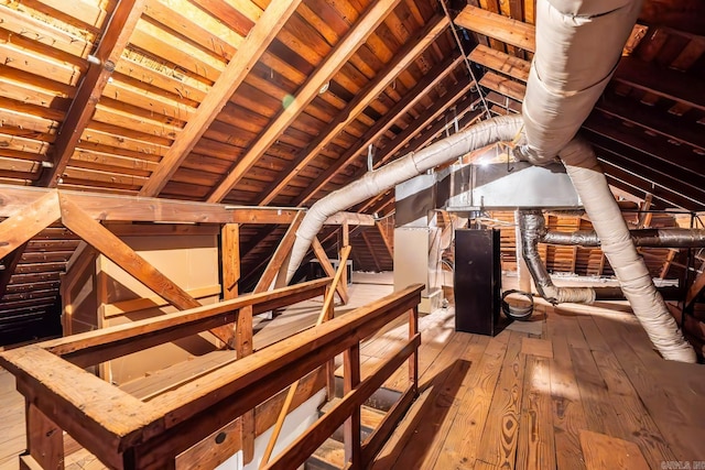 view of attic