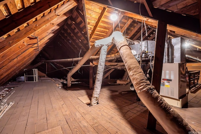 view of attic