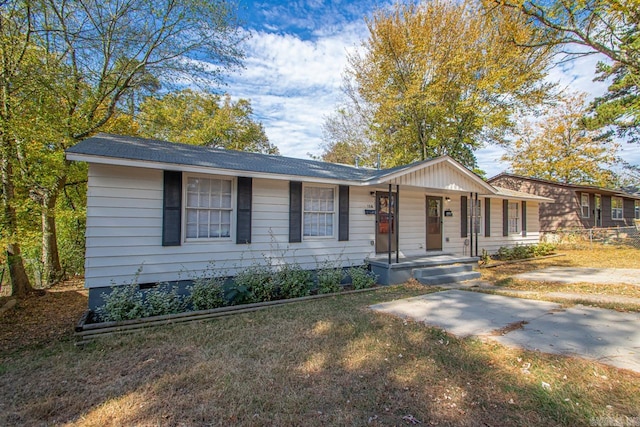 view of ranch-style home