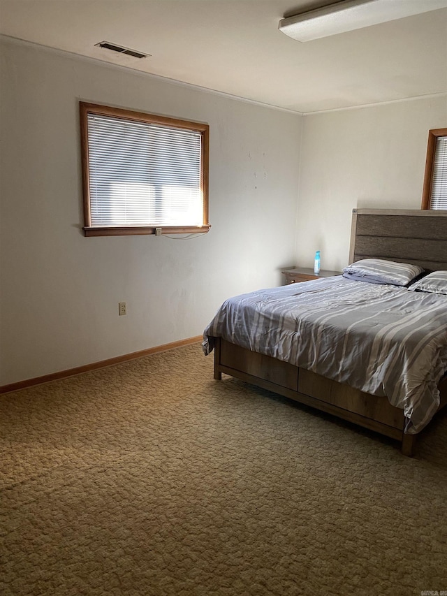 bedroom featuring carpet flooring