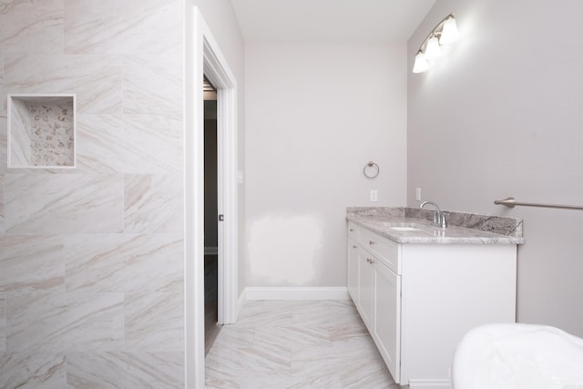 bathroom with vanity