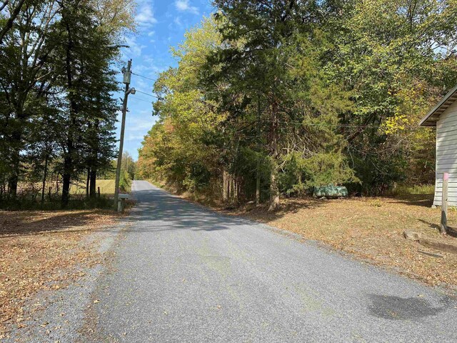 view of road