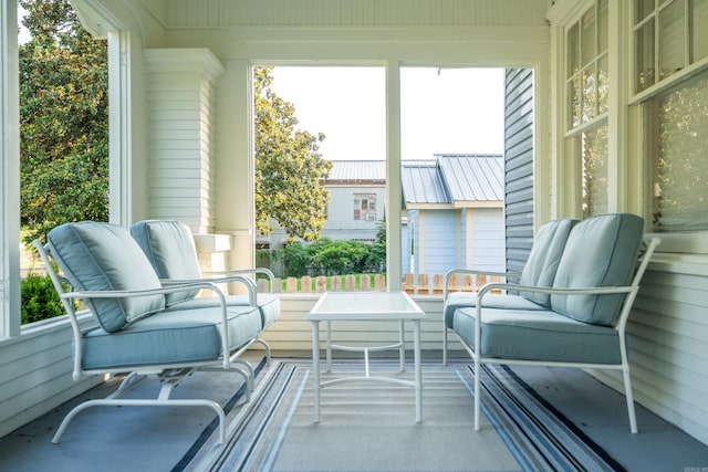 view of sunroom / solarium