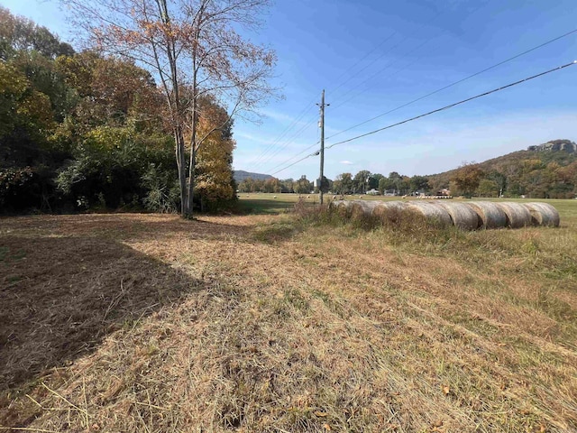 view of yard featuring a rural view