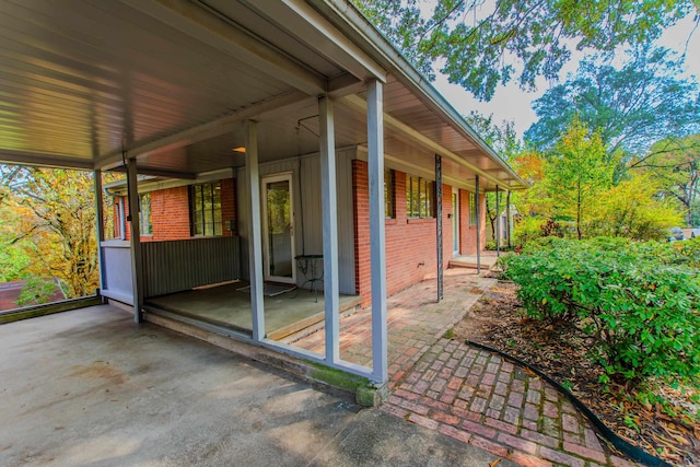 view of home's exterior featuring a patio area