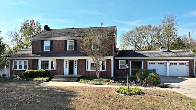 view of front of house featuring a garage