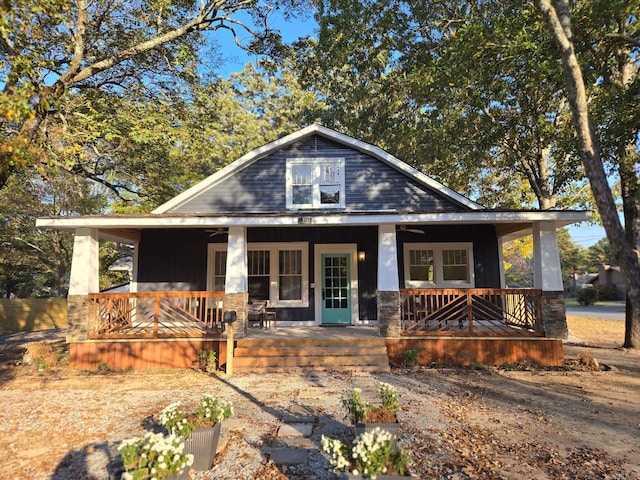 bungalow-style home with a porch