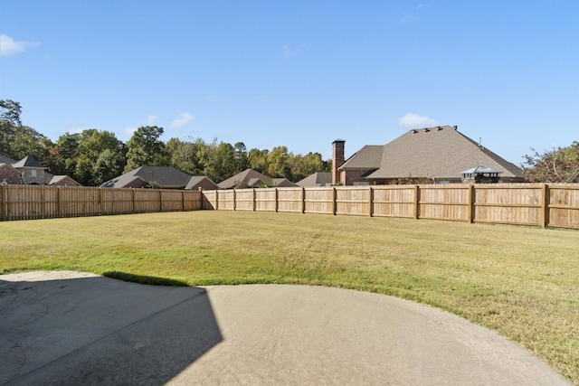view of yard featuring a patio area