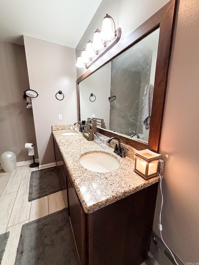 bathroom with vanity