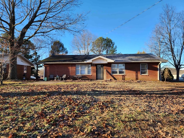 view of single story home