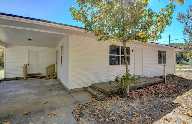 view of rear view of property