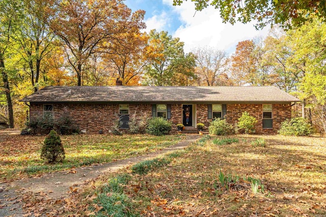 view of ranch-style home