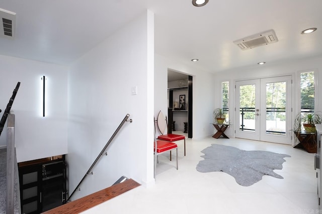 interior space featuring french doors