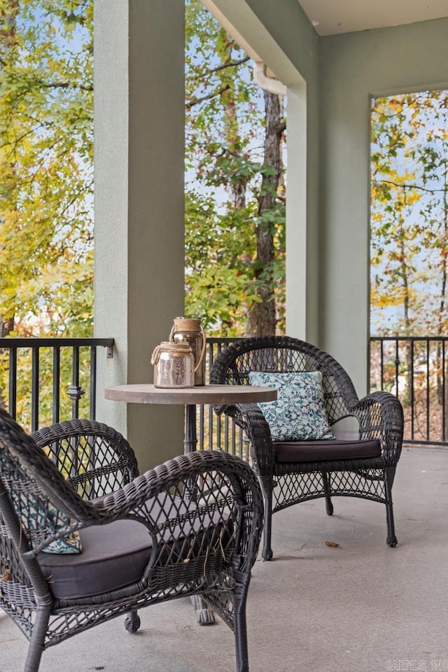 view of balcony