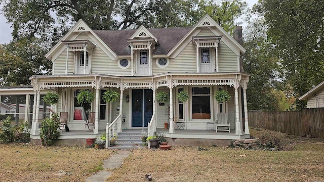 victorian house with covered porch