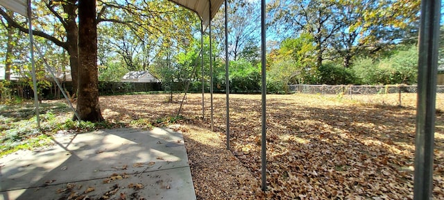 view of yard with a patio