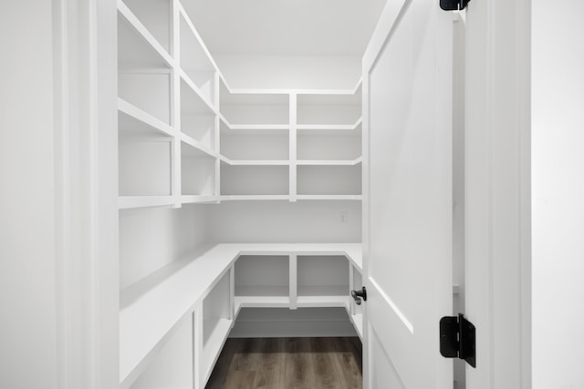 view of storage area