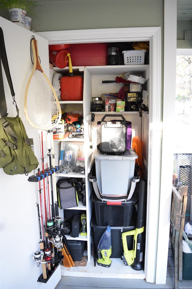 view of storage room