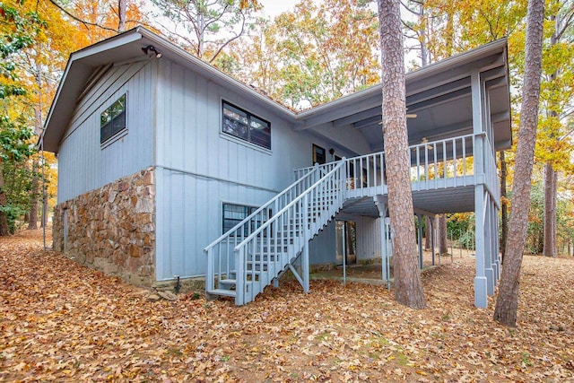 view of rear view of property