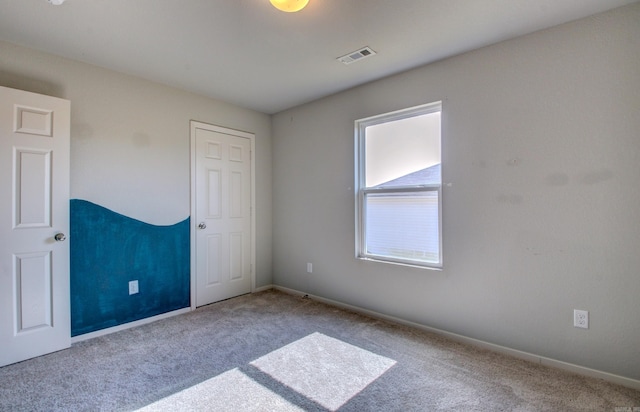 view of carpeted empty room