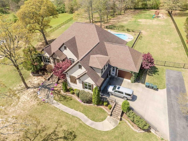 birds eye view of property