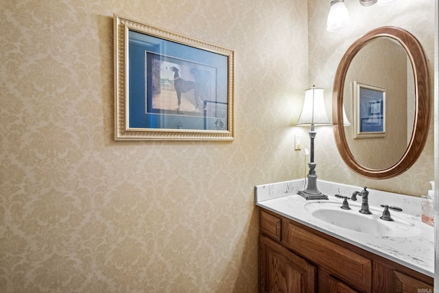 bathroom featuring vanity