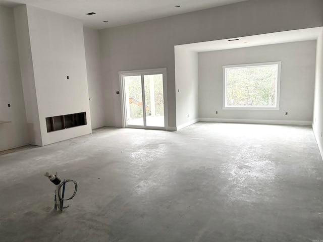 view of unfurnished living room