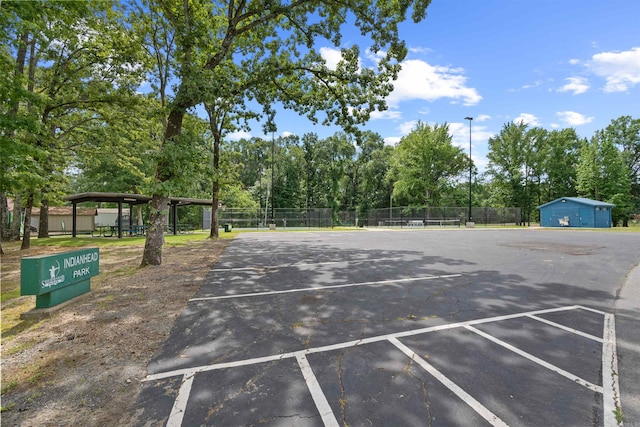 view of tennis court