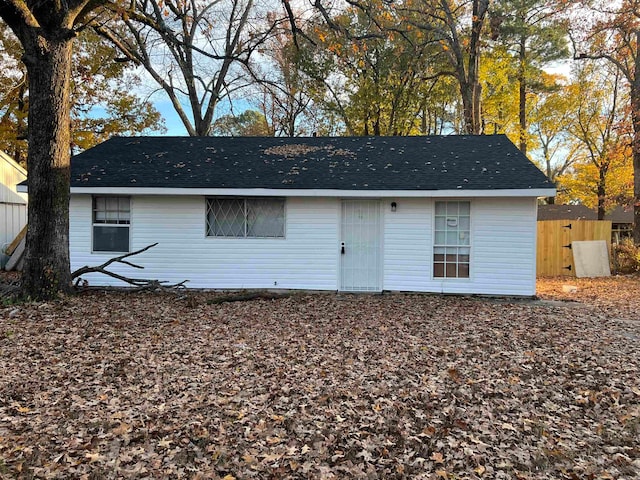 view of back of property