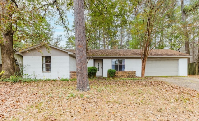 ranch-style house with a garage