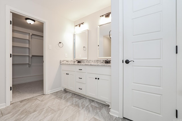 bathroom featuring vanity