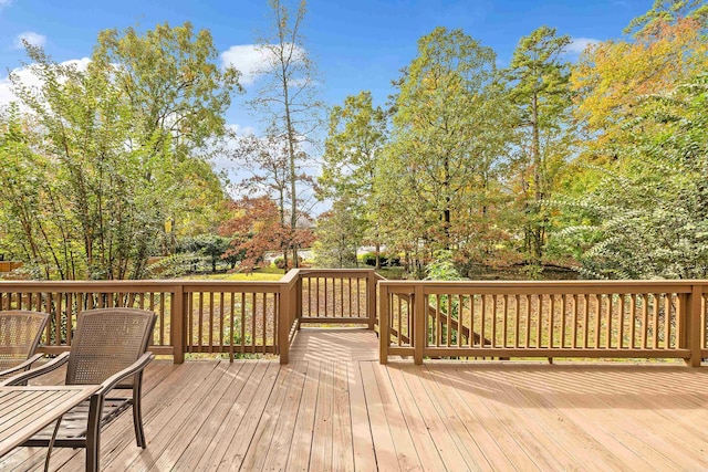 view of wooden terrace