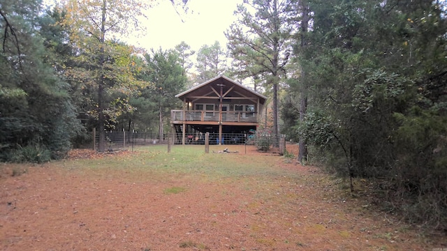 view of back of property