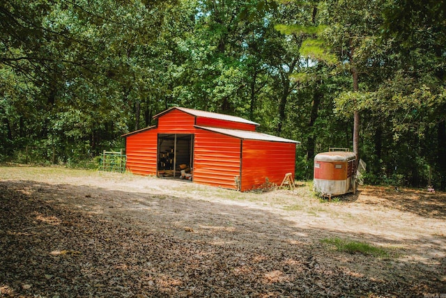 view of outdoor structure