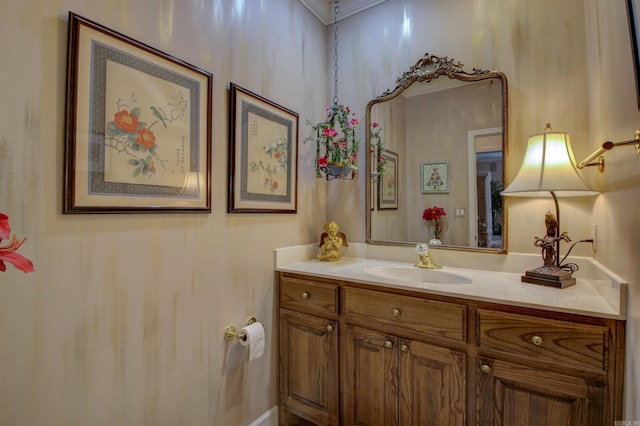 bathroom featuring vanity