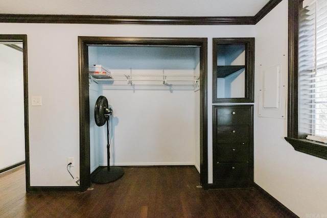 closet with electric panel