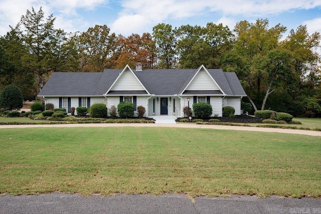 ranch-style house with a front yard