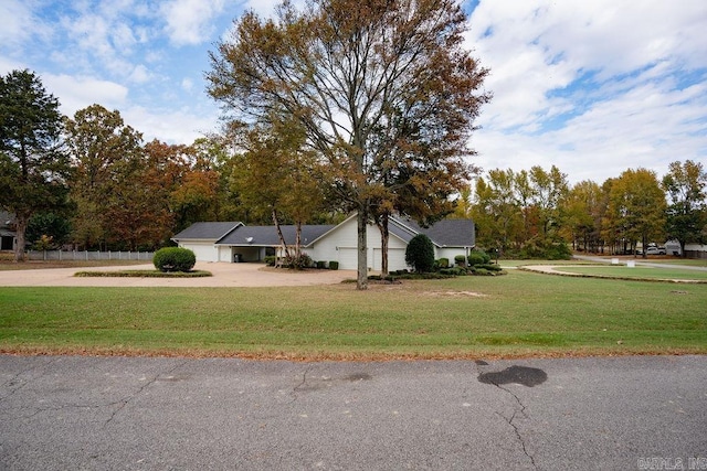 exterior space featuring a front lawn